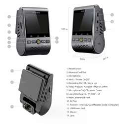 VIOFO Видеорегистратор Dash Cam A129 Plus DUO - GPS, Rear Cam included