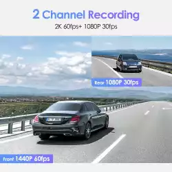 VIOFO Видеорегистратор Dash Cam A129 Plus DUO - GPS, Rear Cam included