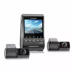 VIOFO Видеорегистратор Dash Cam A329S 3 Channel - 4K, HDR, Triple Sony STARVIS 2, GPS, Bluetooth, FOV Fisheye Cabin