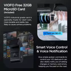 VIOFO Видеорегистратор Dash Cam VS1 - 2K, Sony STARVIS 2, 32GB SD Card Included, GPS, Bluetooth