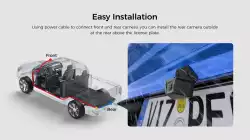 VIOFO водоустойчива камера за заден ход Waterproof Rear Camera - RWC200 - 2K Quad HD, 9.5m cable included