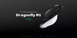 VXE професионална геймърска мишка Wireless Gaming Mouse Dragonfly R1 Pro Max 1K (4K compatible) - Kailh White Blade Switches, Black