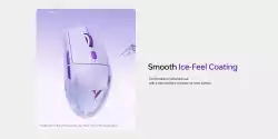 VXE професионална геймърска мишка Wireless Gaming Mouse Dragonfly V3 PRO - Huano Blue Glow V2, White