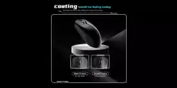 VXE професионална геймърска мишка Wireless Gaming Mouse Dragonfly R1 1K - Huano Ice Berry Pink Dot Switches, Black