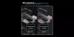 VXE професионална геймърска мишка Wireless Gaming Mouse Dragonfly R1 1K - Huano Ice Berry Pink Dot Switches, Black
