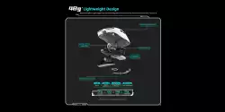 VXE професионална геймърска мишка Wireless Gaming Mouse Dragonfly R1 Pro Max 1K (4K compatible) - Kailh White Blade Switches, Black