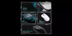 VXE професионална геймърска мишка Wireless Gaming Mouse Dragonfly R1 Pro Max 1K (4K compatible) - Kailh White Blade Switches, Black