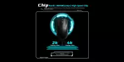 VXE професионална геймърска мишка Wireless Gaming Mouse Dragonfly R1 SE+ - Huano Blue Glow V2, Black
