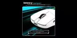 VXE професионална геймърска мишка Wireless Gaming Mouse Dragonfly R1 Pro Max 1K (4K compatible) - Kailh White Blade Switches, Purple