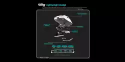VXE професионална геймърска мишка Wireless Gaming Mouse Dragonfly R1 Pro Max 1K (4K compatible) - Kailh White Blade Switches, White