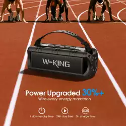 W-King Блутут мобилна колонка Bluetooth Speaker - D8 Mini Black - 30W