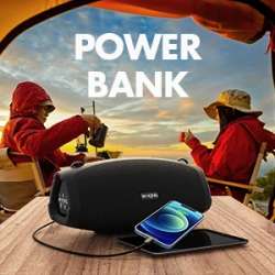 W-King Блутут мобилна колонка Bluetooth Speaker - X10 Black- 70W