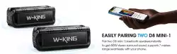 W-King Блутут мобилна колонка Bluetooth Speaker - D8 Mini Black - 30W