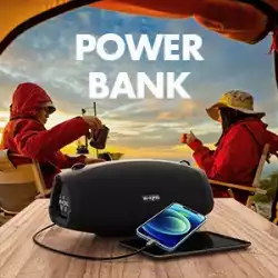 W-King Блутут мобилна колонка Bluetooth Speaker - X10 Black- 70W