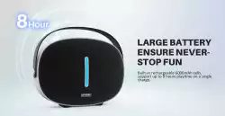 W-King Блутут мобилна колонка Bluetooth Speaker - T8 Black - 30W, Deep Bass