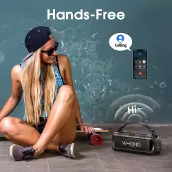 W-King Блутут мобилна колонка Bluetooth Speaker - D8 Mini Black - 30W