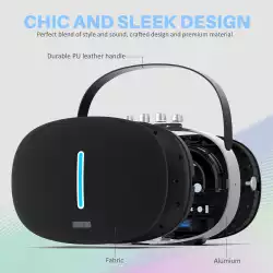 W-King Блутут мобилна колонка Bluetooth Speaker - T8 Black - 30W, Deep Bass