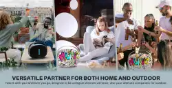 W-King Блутут мобилна колонка Bluetooth Speaker - T8 Black - 30W, Deep Bass