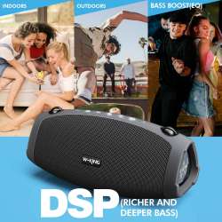 W-King Блутут мобилна колонка Bluetooth Speaker - X10 Black- 70W