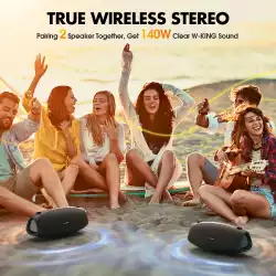 W-King Блутут мобилна колонка Bluetooth Speaker - X10 Black- 70W