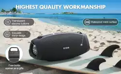 W-King Блутут мобилна колонка Bluetooth Speaker - X10 Black- 70W