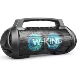 W-King Блутут мобилна парти колонка Bluetooth Party Speaker - D10 Black - 70W, Karaoke mic input, Light Show