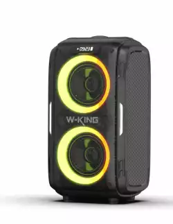 W-King Блутут парти колона Bluetooth Party Speaker - T9 PRO - 120W, 2 x Wireless Microphones, Karaoke