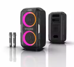 W-King Блутут парти колона Bluetooth Party Speaker - T9 PRO - 120W, 2 x Wireless Microphones, Karaoke