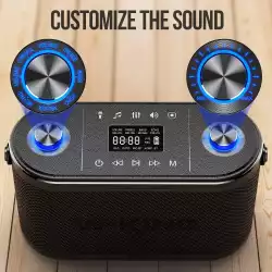 W-King Блутут парти колона Bluetooth Party Speaker - H10 - 120W, 2 x Wireless Microphones, Karaoke