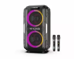W-King Блутут парти колона Bluetooth Party Speaker - T9 PRO - 120W, 2 x Wireless Microphones, Karaoke