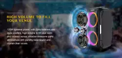 W-King Блутут парти колона Bluetooth Party Speaker - T9 PRO - 120W, 2 x Wireless Microphones, Karaoke
