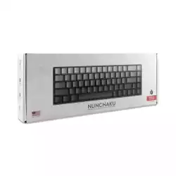 White Shark геймърска механична клавиатура Gaming Mechanical Keyboard NUNCHAKU - Red Switches (English US), Grey