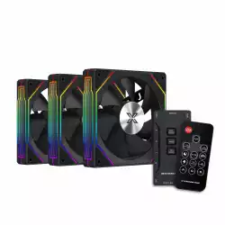 Xigmatek Комплект вентилатори Fan Pack 3-in-1 3x120mm - Infinity G22A - Infinity Mirror, A-RGB