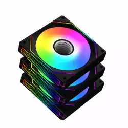 Xigmatek Комплект вентилатори Fan Pack 3-in-1 3x120mm - Infinity G20A - Infinity Mirror, A-RGB                          