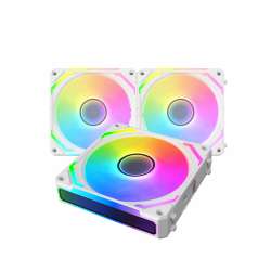 Xigmatek Комплект вентилатори Fan Pack 3-in-1 3x120mm - Starlink Ultra Arctic - Infinity Mirror, A-RGB