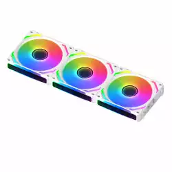 Xigmatek Комплект вентилатори Fan Pack 3-in-1 3x120mm - Starlink Ultra Arctic - Infinity Mirror, A-RGB