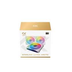 Xigmatek Комплект вентилатори Fan Pack 3-in-1 3x120mm - Starlink Ultra Arctic - Infinity Mirror, A-RGB