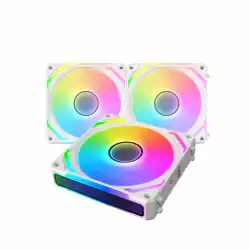 Xigmatek Комплект вентилатори Fan Pack 3-in-1 3x120mm - Starlink Ultra Arctic - Infinity Mirror, A-RGB