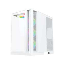 Xigmatek кутия Case ATX - Aqua 7 Arctic - 8 ARGB Fans, USB-C