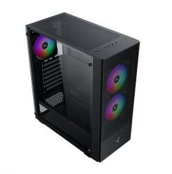 Xigmatek кутия Case ATX - Hero II Air 3F - RGB, Tempered Glass