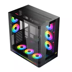 Xigmatek кутия Case E-ATX - PANO II AIR - 8 ARGB Fans                          