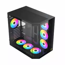 Xigmatek кутия Case EATX - Cubi II - 7 ARGB Fans                          