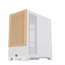Xigmatek кутия Case EATX - Endorphin WD Arctic, Addressable RGB, Wood