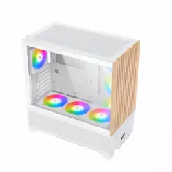 Xigmatek кутия Case EATX - Endorphin WD Arctic, Addressable RGB, Wood