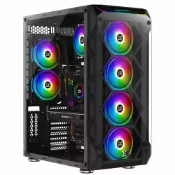 Xigmatek кутия Case EATX - Overtake - 6 ARGB Fans