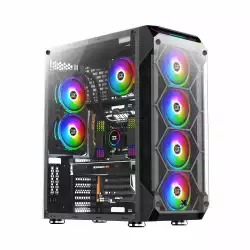 Xigmatek кутия Case EATX - Overtake - 6 ARGB Fans