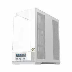 Xigmatek кутия Case EATX - Vision Arctic - 7 ARGB Fans, LCD Display Panel, Smart Fan Control