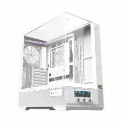 Xigmatek кутия Case EATX - Vision Arctic - 7 ARGB Fans, LCD Display Panel, Smart Fan Control