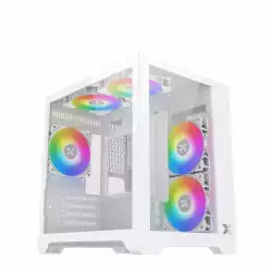 Xigmatek кутия Case mATX - Aqua M Lite Arctic - 5 ARGB Fans