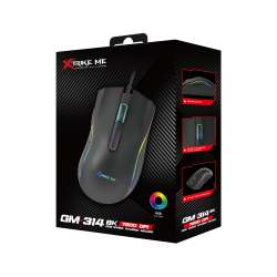 Xtrike ME Геймърска мишка Gaming Mouse GM-314 Black - 7200dpi, RGB